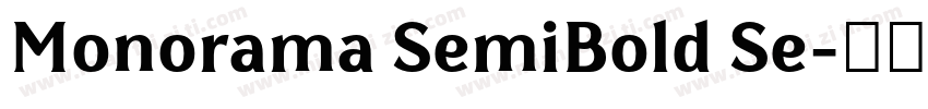 Monorama SemiBold Se字体转换